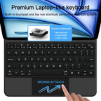 Tech-Protect Smartcase Magnetic su klaviatūra, skirta iPad Air 10.9" (2020/2022) / 11" (2024/2025/2026) - juoda
