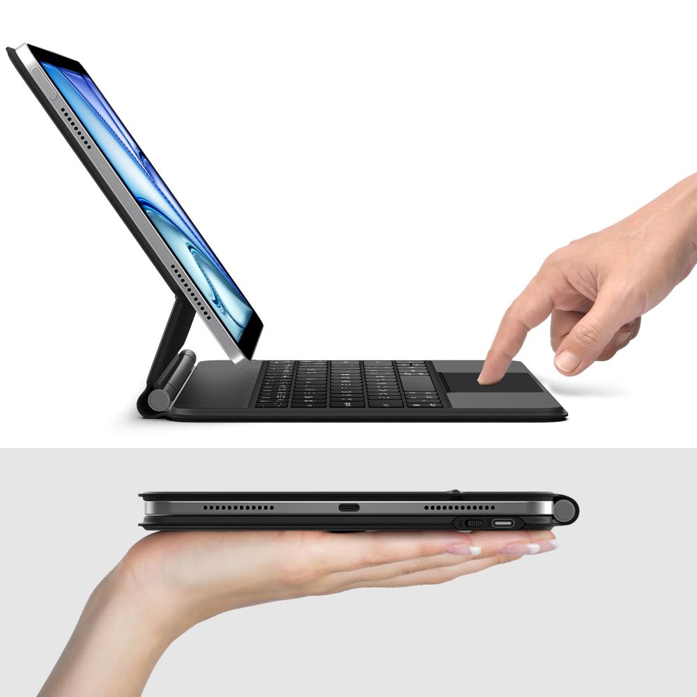 Tech-Protect Smartcase Magnetic su klaviatūra, skirta iPad Air 10.9" (2020/2022) / 11" (2024/2025/2026) - juoda