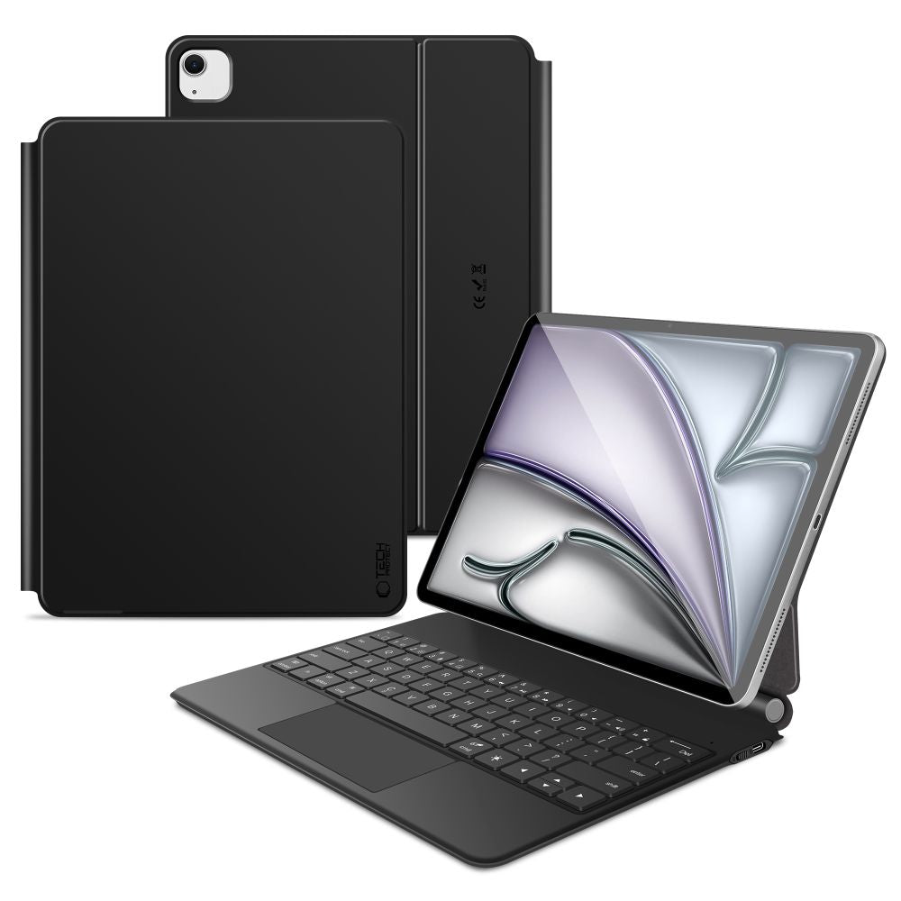 Tech-Protect Smartcase Magnetic su klaviatūra, skirta iPad Pro 12.9" (2020 /2021/2022) / 13" (2024/2025/2026) – juoda