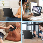 Tech-Protect Smartcase Magnetic su klaviatūra, skirta iPad Pro 12.9" (2020 /2021/2022) / 13" (2024/2025/2026) – juoda