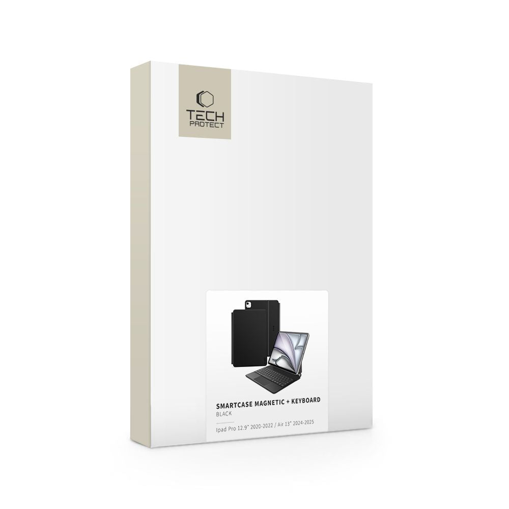 Tech-Protect Smartcase Magnetic su klaviatūra, skirta iPad Pro 12.9" (2020 /2021/2022) / 13" (2024/2025/2026) – juoda