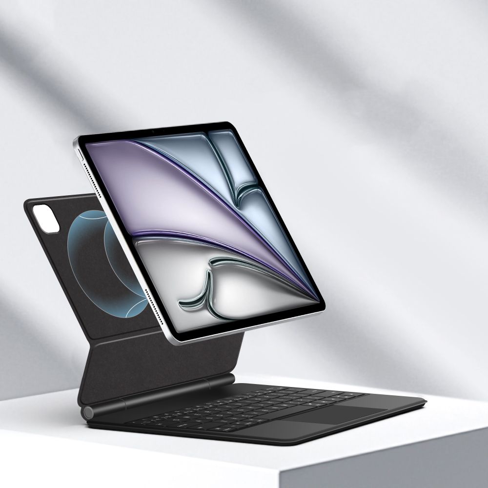 Tech-Protect Smartcase Magnetic su klaviatūra, skirta iPad Pro 12.9" (2020 /2021/2022) / 13" (2024/2025/2026) – juoda