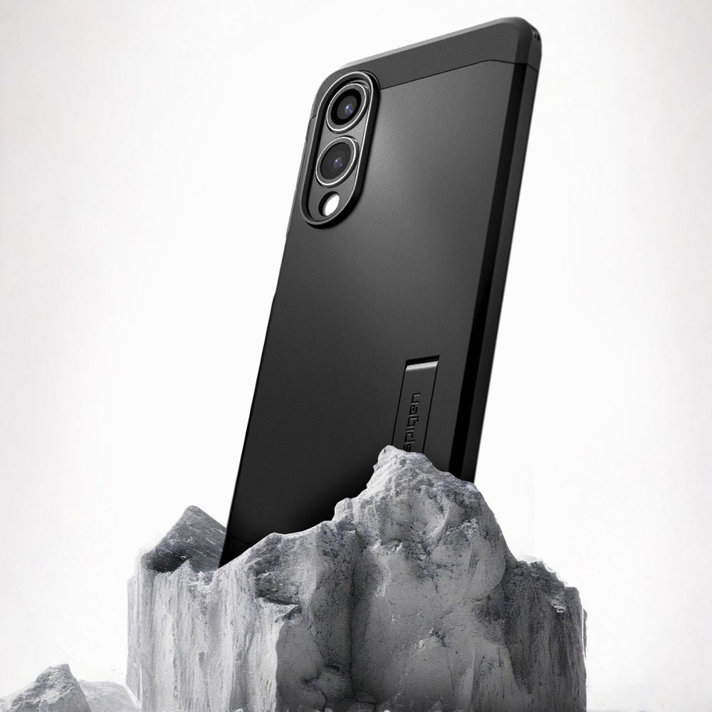 Spigen Tough Armor MagSafe dėklas Galaxy S25 Edge – juodas