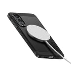Spigen Tough Armor MagSafe dėklas Galaxy S25 Edge – juodas