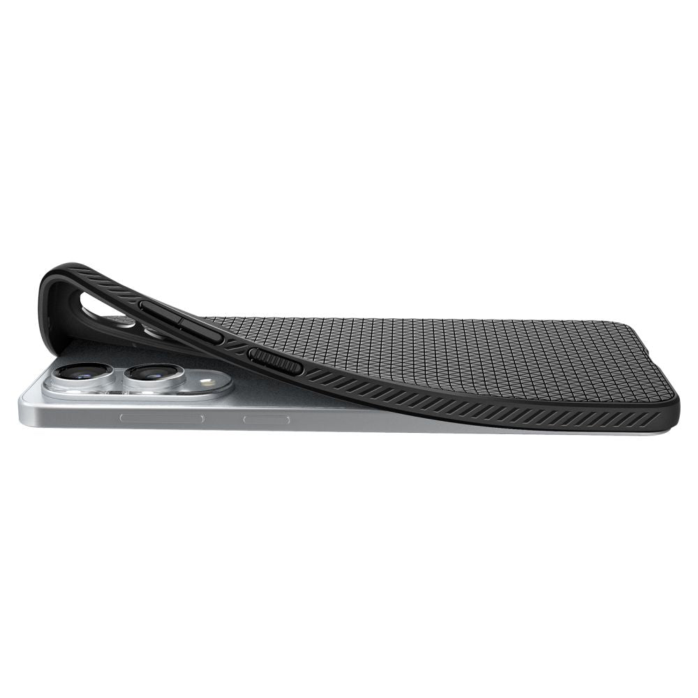Spigen Liquid Air dėklas Samsung Galaxy S25 Edge – juodas