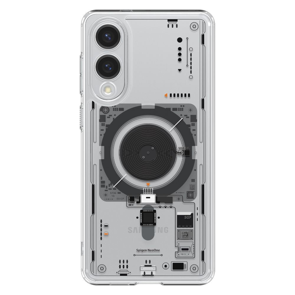 Spigen Ultra Hybrid Mag MagSafe dėklas Galaxy S25 Edge – skaidrus