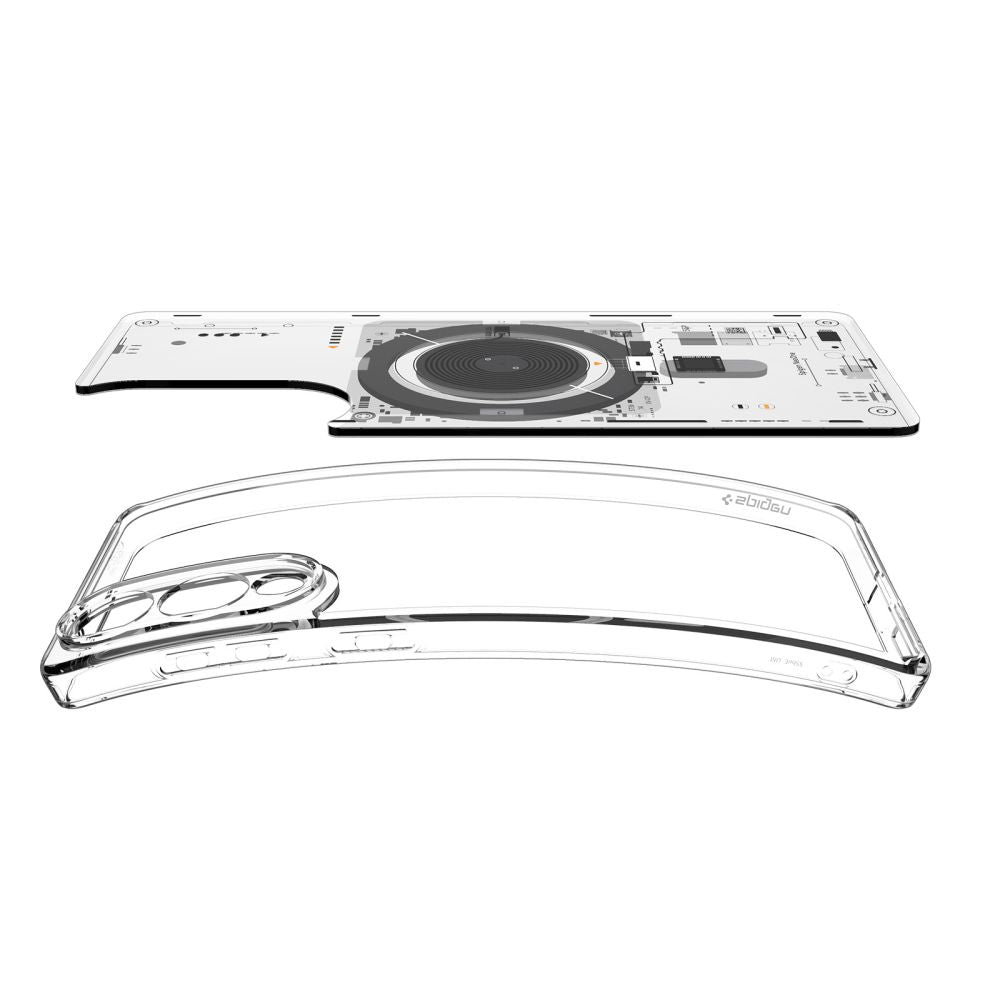 Spigen Ultra Hybrid Mag MagSafe dėklas Galaxy S25 Edge – skaidrus