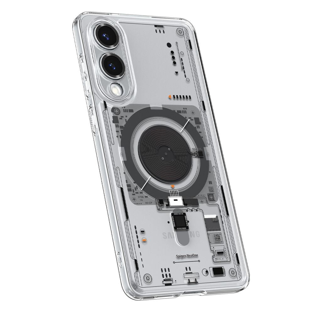 Spigen Ultra Hybrid Mag MagSafe dėklas Galaxy S25 Edge – skaidrus