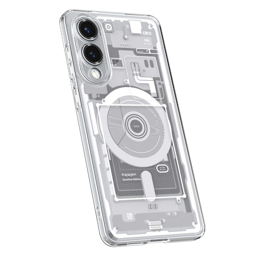 Spigen Ultra Hybrid MagSafe dėklas Galaxy S25 Edge – baltas