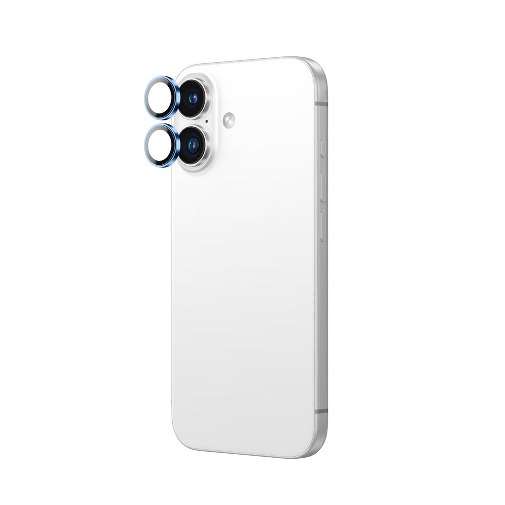 AmazingThing kameros stiklas iPhone 16/16 Plus – mėlynas