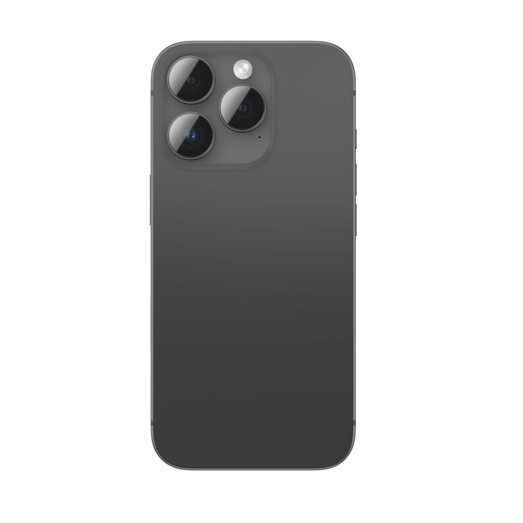 AmazingThing kameros lęšių apsauga iPhone 16 Pro/Pro Max – juoda