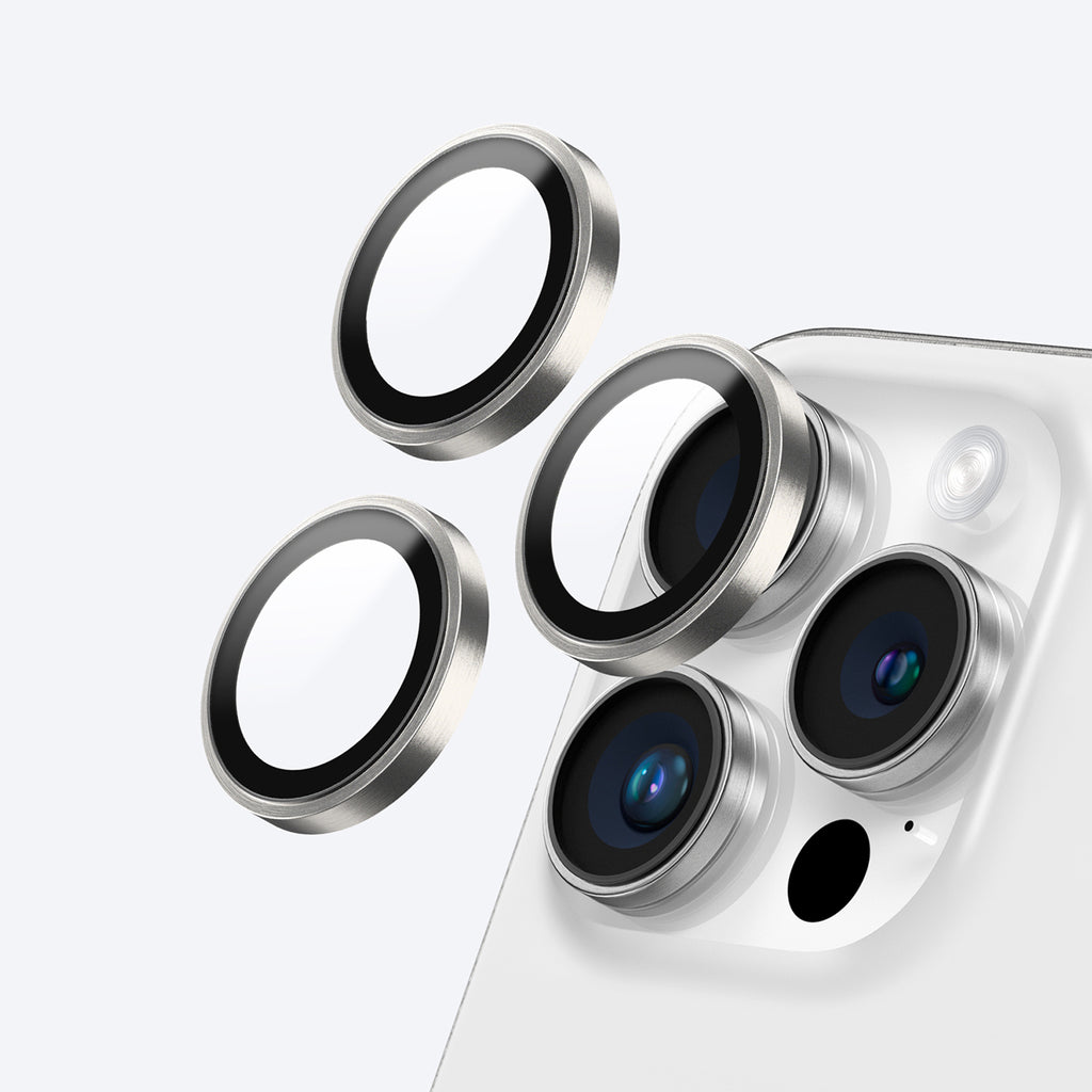 AmazingThing AR3 kameros stiklas iPhone 16 Pro/Pro Max – skaidrus