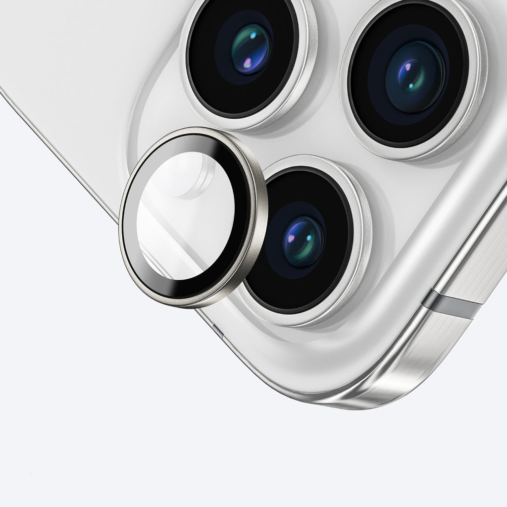 AmazingThing AR3 kameros stiklas iPhone 16 Pro/Pro Max – skaidrus