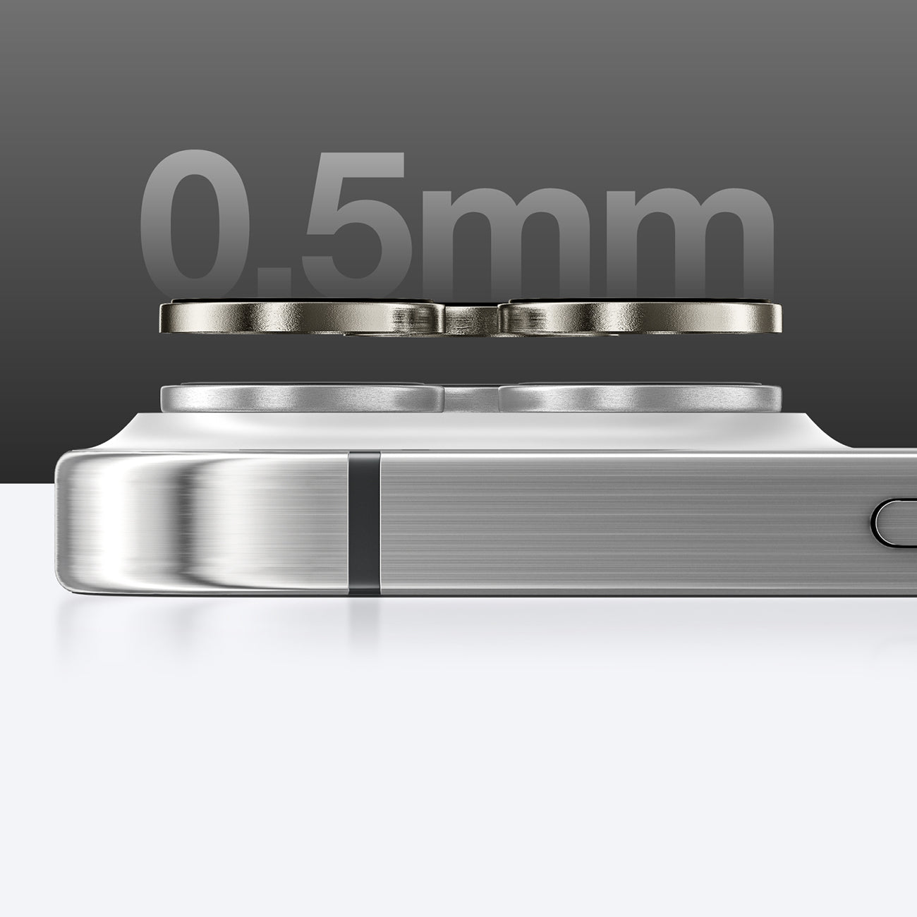 AmazingThing AR3 kameros stiklas iPhone 16 Pro/Pro Max – skaidrus