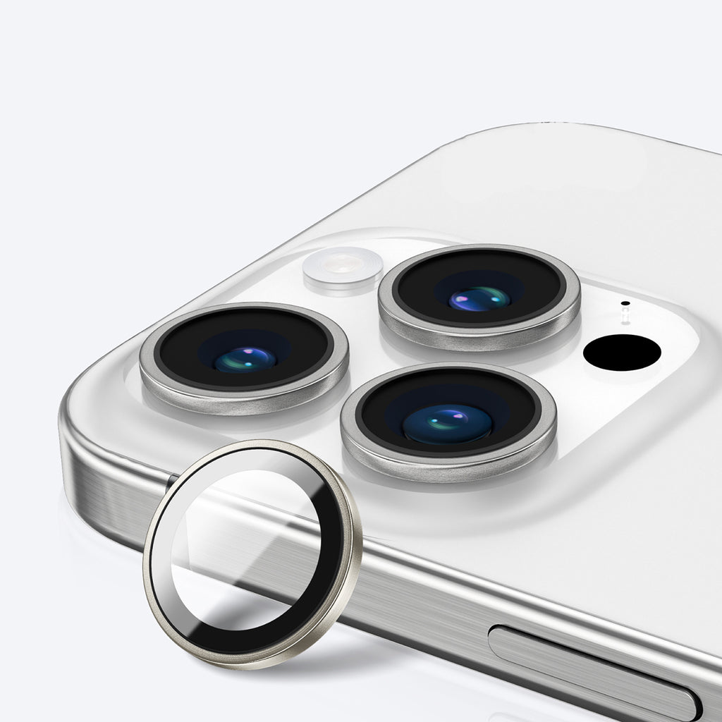 AmazingThing AR3 kameros stiklas iPhone 16 Pro/Pro Max – skaidrus