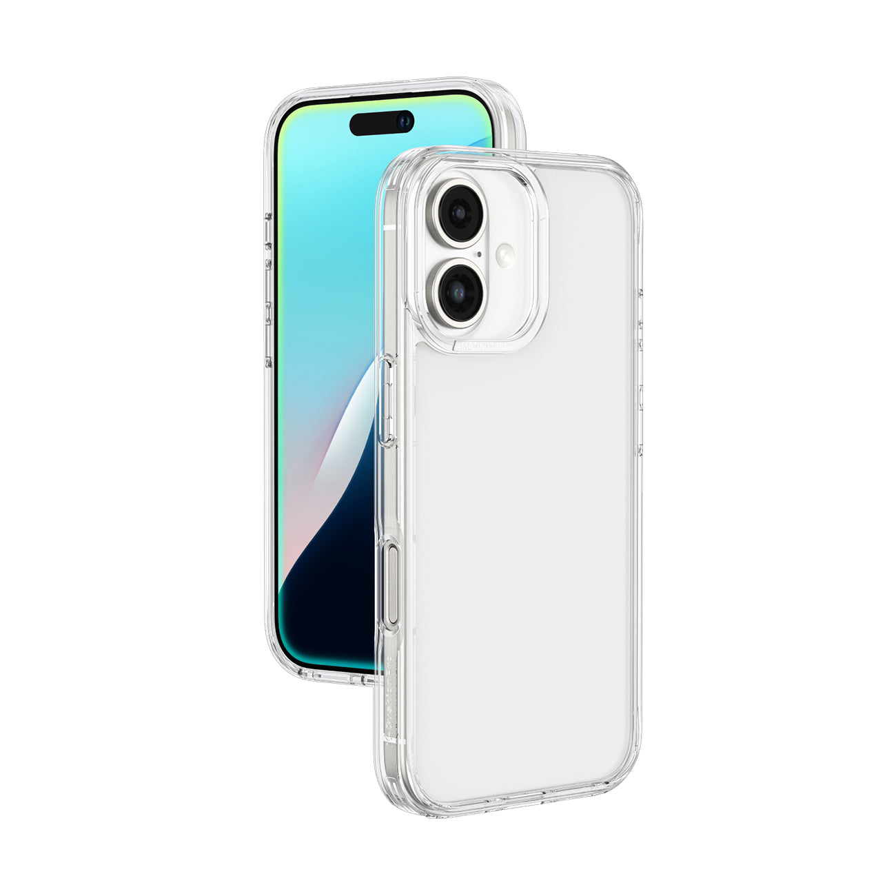 AmazingThing Minimal dėklas iPhone 16 Plus – skaidrus