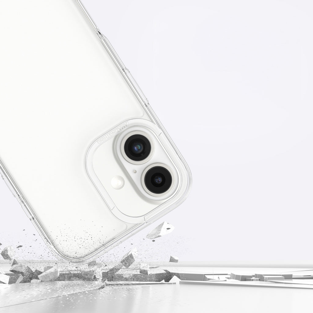 AmazingThing Minimal dėklas iPhone 16 Plus – skaidrus