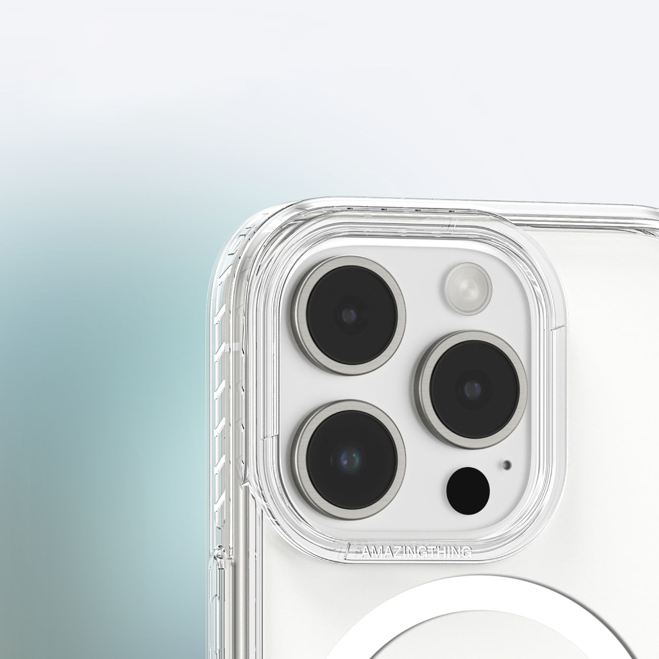 AmazingThing Titan Pro Mag Case su magnetiniu ziedu skirtai iPhone 16 Pro - Skaidri -- iPhone 16 Pro