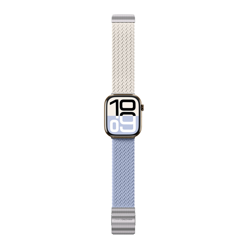 2 vnt. AmazingThing Blend Band rinkinys Apple Watch 45/46/49mm – Space Blue/Stellar -- Apple Watch 45mm / Apple Watch...