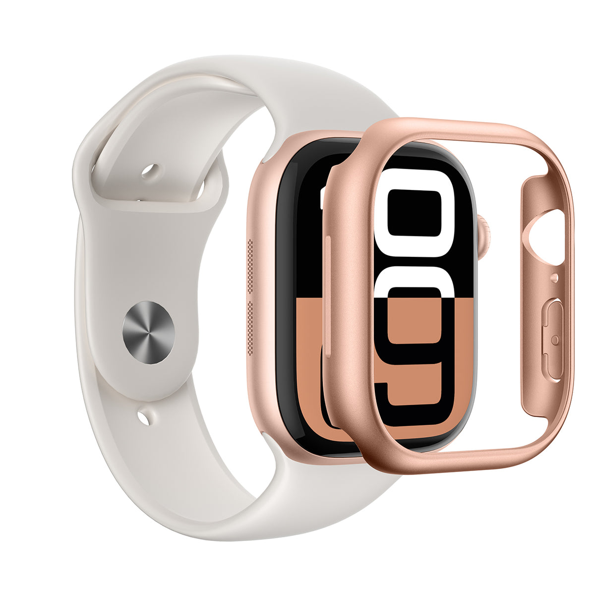 AmazingThing Minimal Case Apple Watch 46mm – Rose Gold -- Apple Watch 46mm