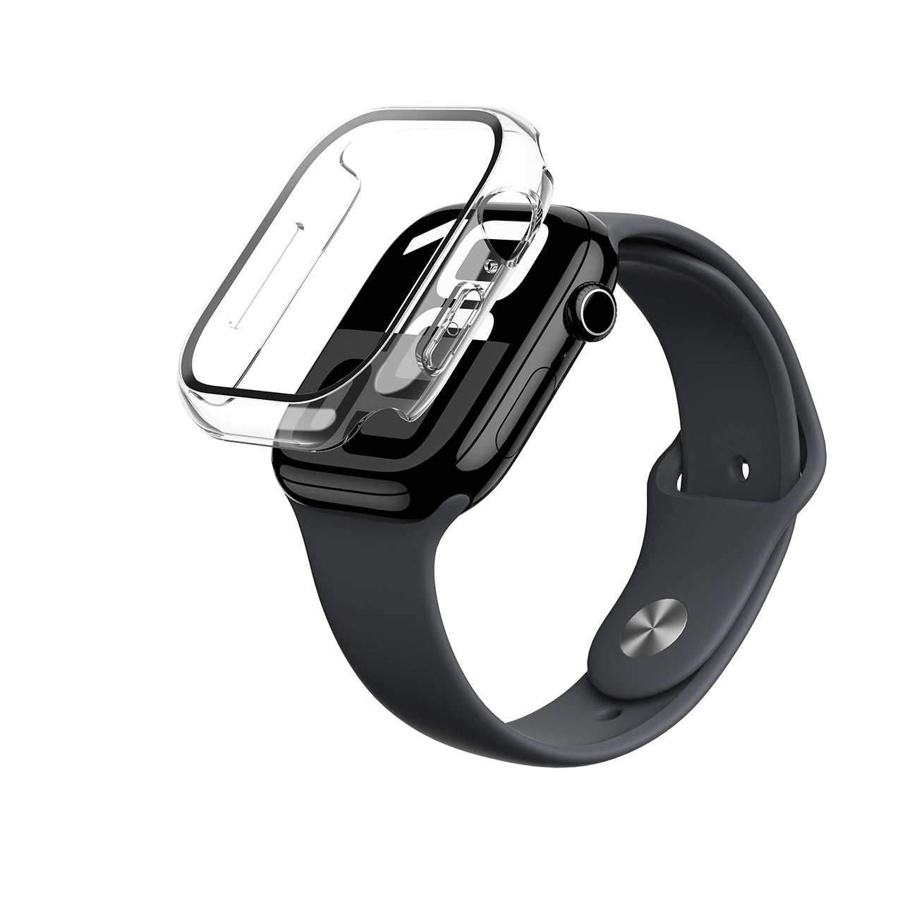 AmazingThing Radix Glass dėklas Apple Watch 46mm - Skaidrus -- Apple Watch 46mm