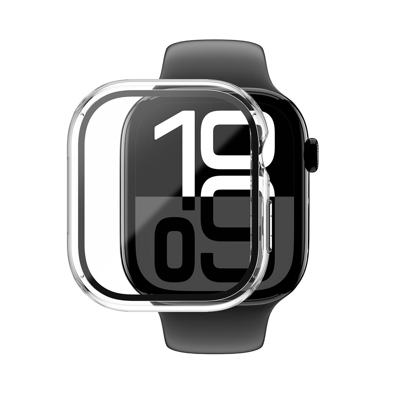 AmazingThing Radix Glass dėklas Apple Watch 46mm - Skaidrus -- Apple Watch 46mm