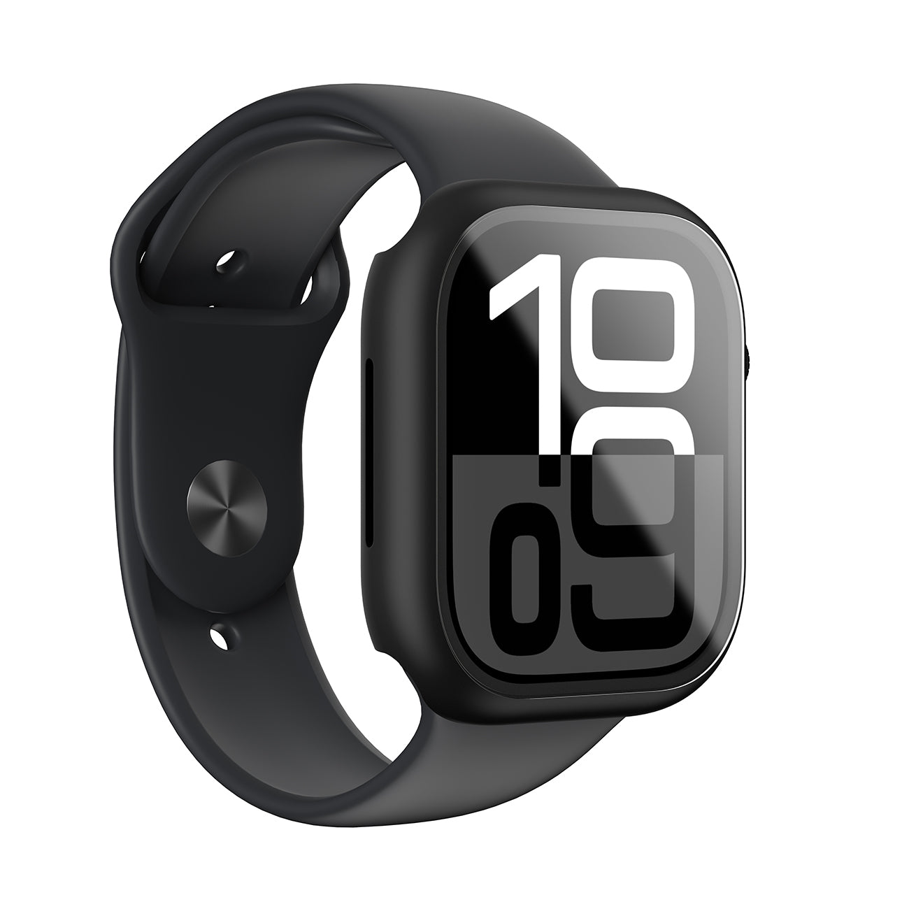 AmazingThing Radix Glass dėklas Apple Watch 46mm – Juodas -- Apple Watch 46mm