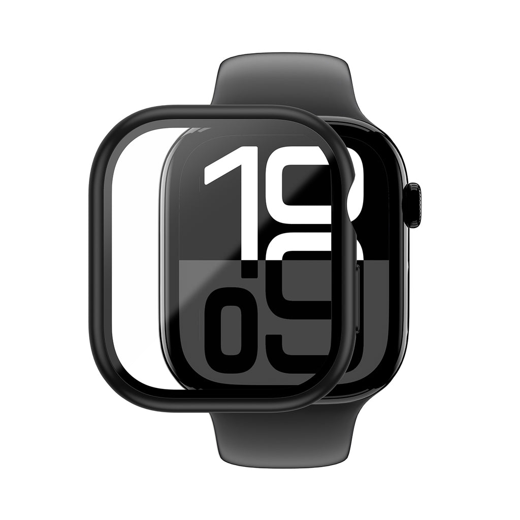 AmazingThing Radix Glass dėklas Apple Watch 42mm - Juodas -- Apple Watch 42mm