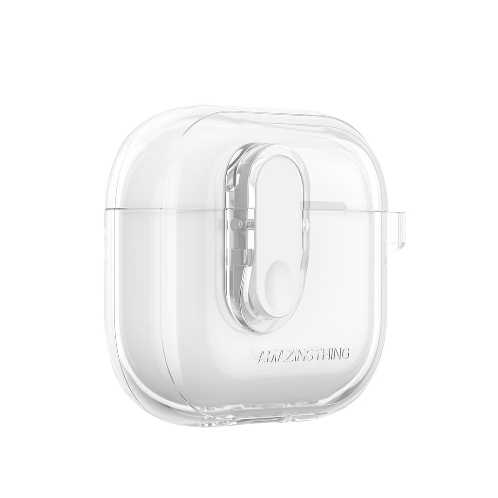 Minimalus „AmazingThing“ dėklas, skirtas „AirPods“ 4 – skaidrus