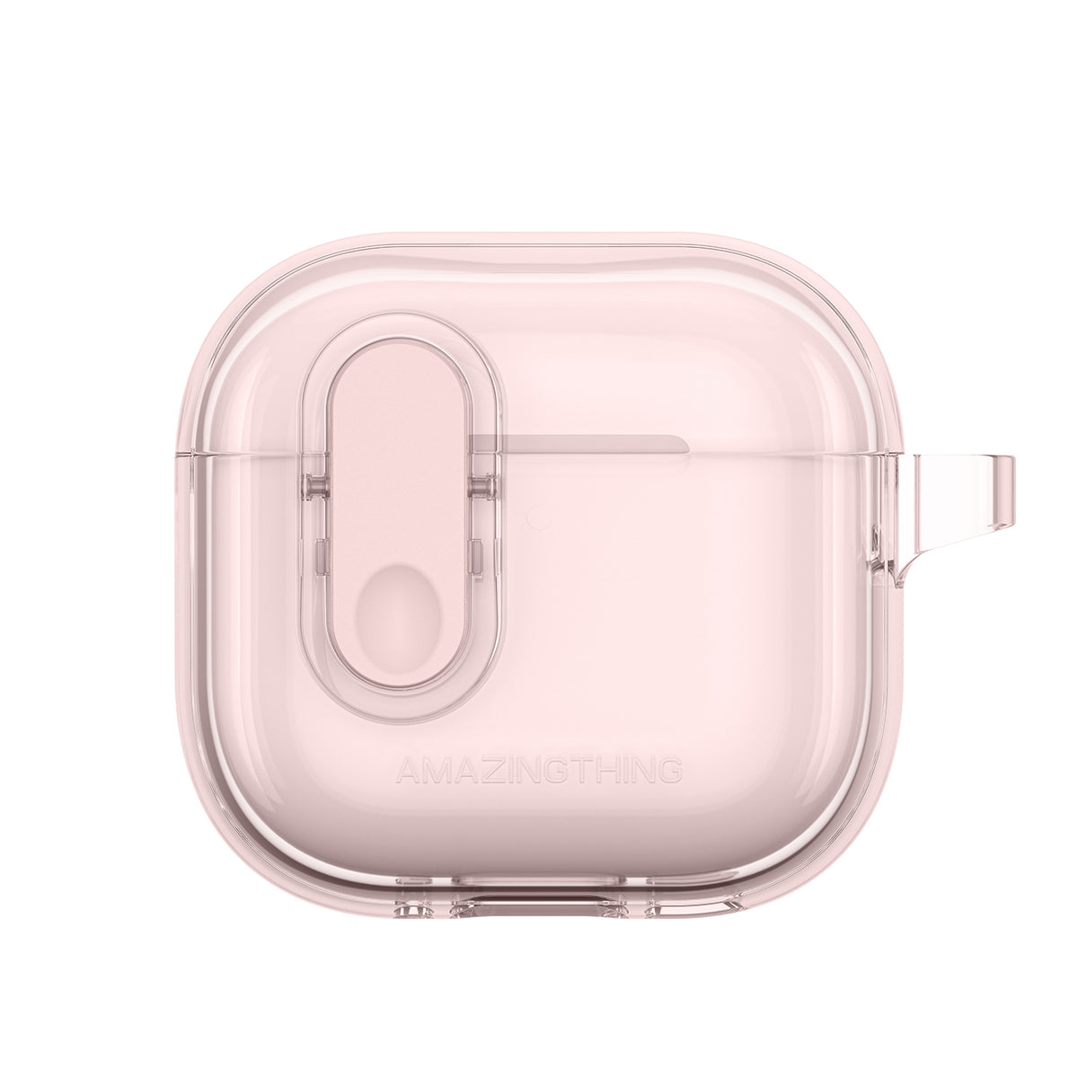 Minimalus „AmazingThing“ dėklas, skirtas „AirPods“ 4 – rožinis