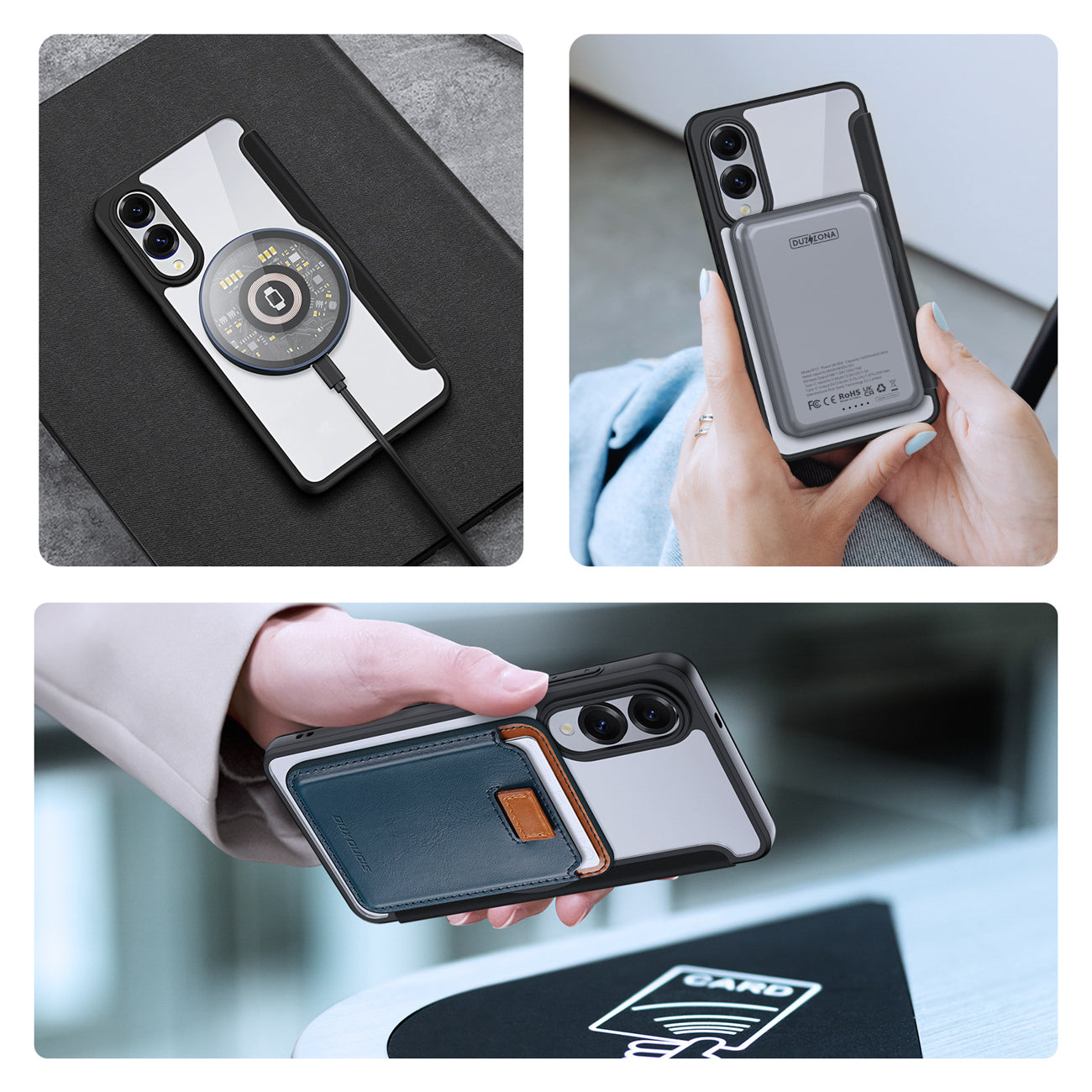 Dux Ducis Skin X Pro MagSafe dėklas S25 Edge – juodas