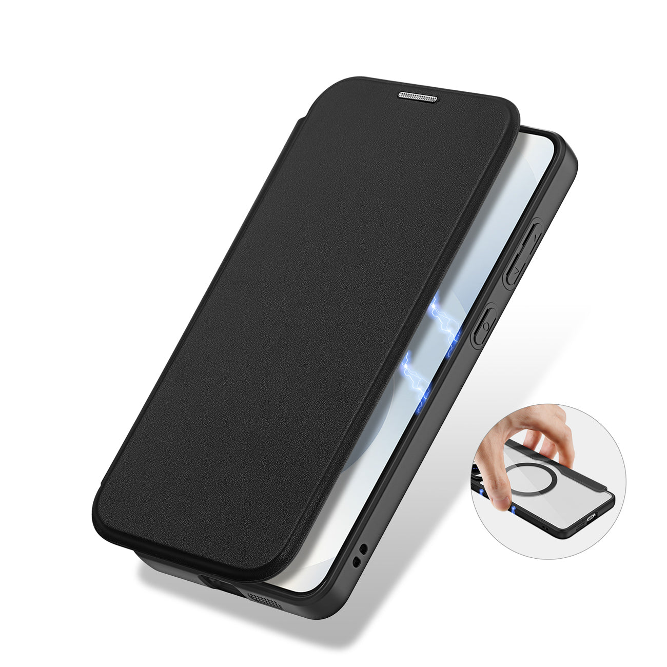 Dux Ducis Skin X Pro MagSafe dėklas S25 Edge – juodas