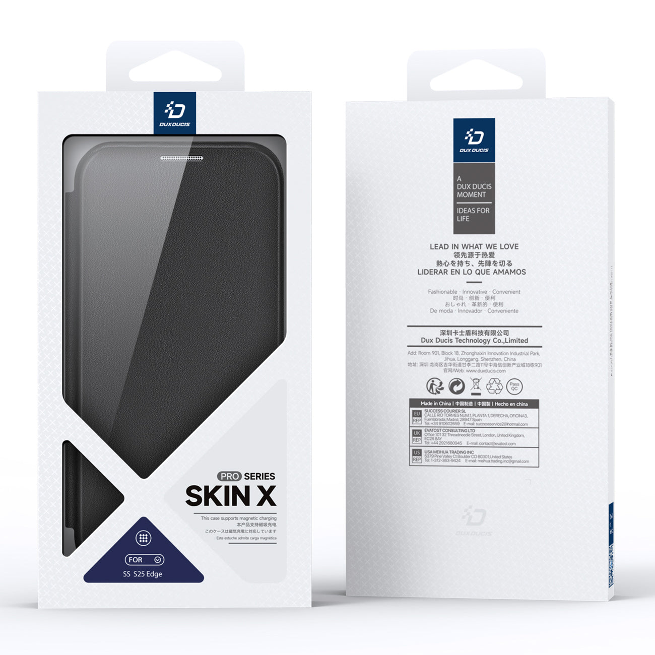 Dux Ducis Skin X Pro MagSafe dėklas S25 Edge – juodas