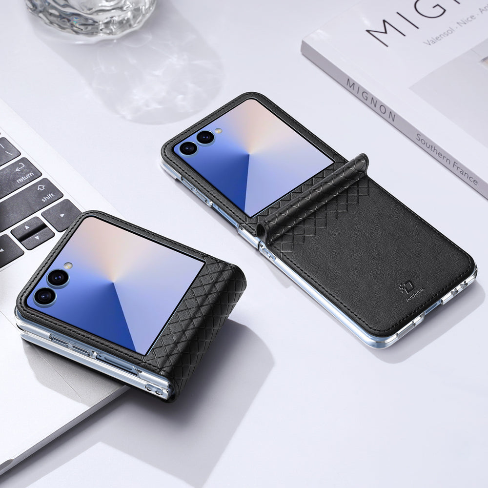 Dux Ducis Bril dėklas Samsung Galaxy Z Flip 7 – juodas -- Samsung Galaxy Z Flip 7