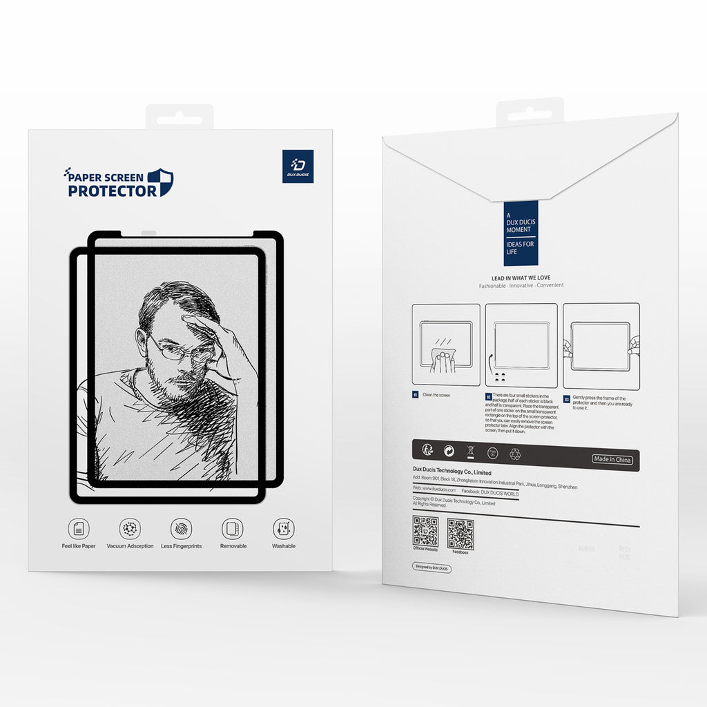 Dux Ducis Naad popierinė matinė ekrano apsauga, skirta Samsung Galaxy Tab S10 FE Plus - with Black Frame -- Samsung...