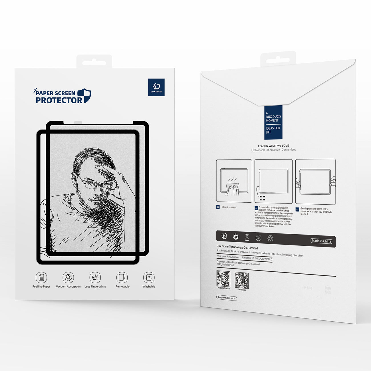 Dux Ducis Naad popierinė matinė ekrano apsauga, skirta Samsung Galaxy Tab S10 FE Plus - with Black Frame -- Samsung...