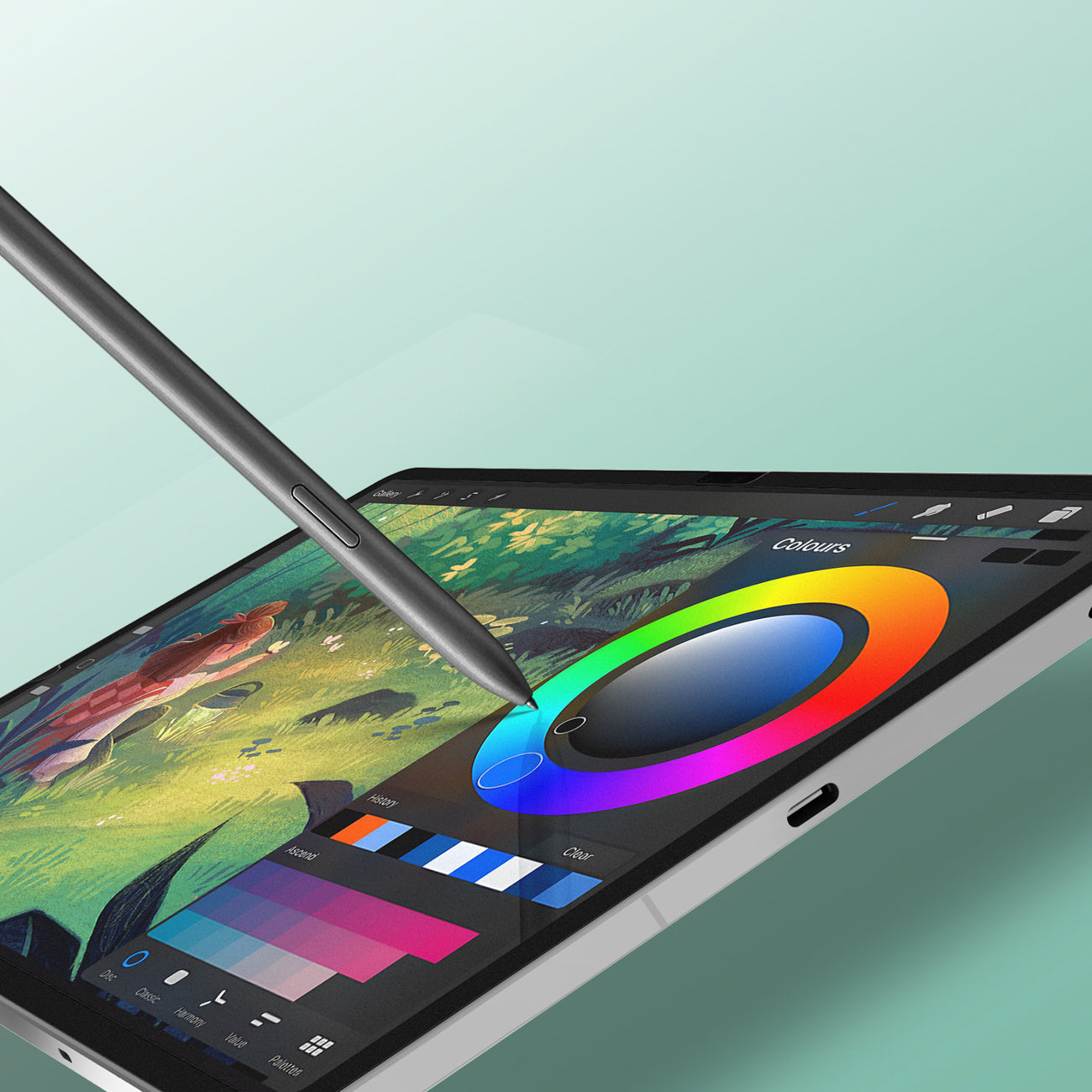 Dux Ducis Naad popierinė matinė ekrano apsauga, skirta Samsung Galaxy Tab S10 FE Plus - with Black Frame -- Samsung...