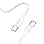 Wozinsky GaN 65W įkroviklis su USB-A 2xUSB-C jungtimis su 65W USB-C laidu - baltas