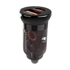 Wozinsky automobilių įkroviklis 65W USB-C PD 65W / USB-A 45W QC 3.0, juodas