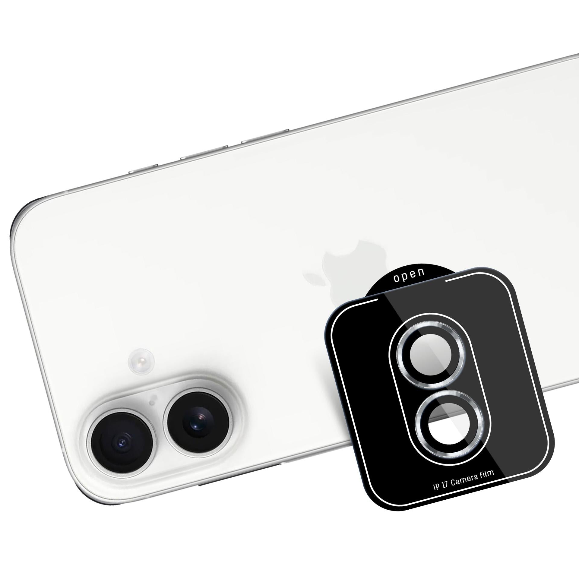 3mk Lens Protection Pro fotoaparato stiklas, skirtas Apple iPhone 17 – sidabrinis