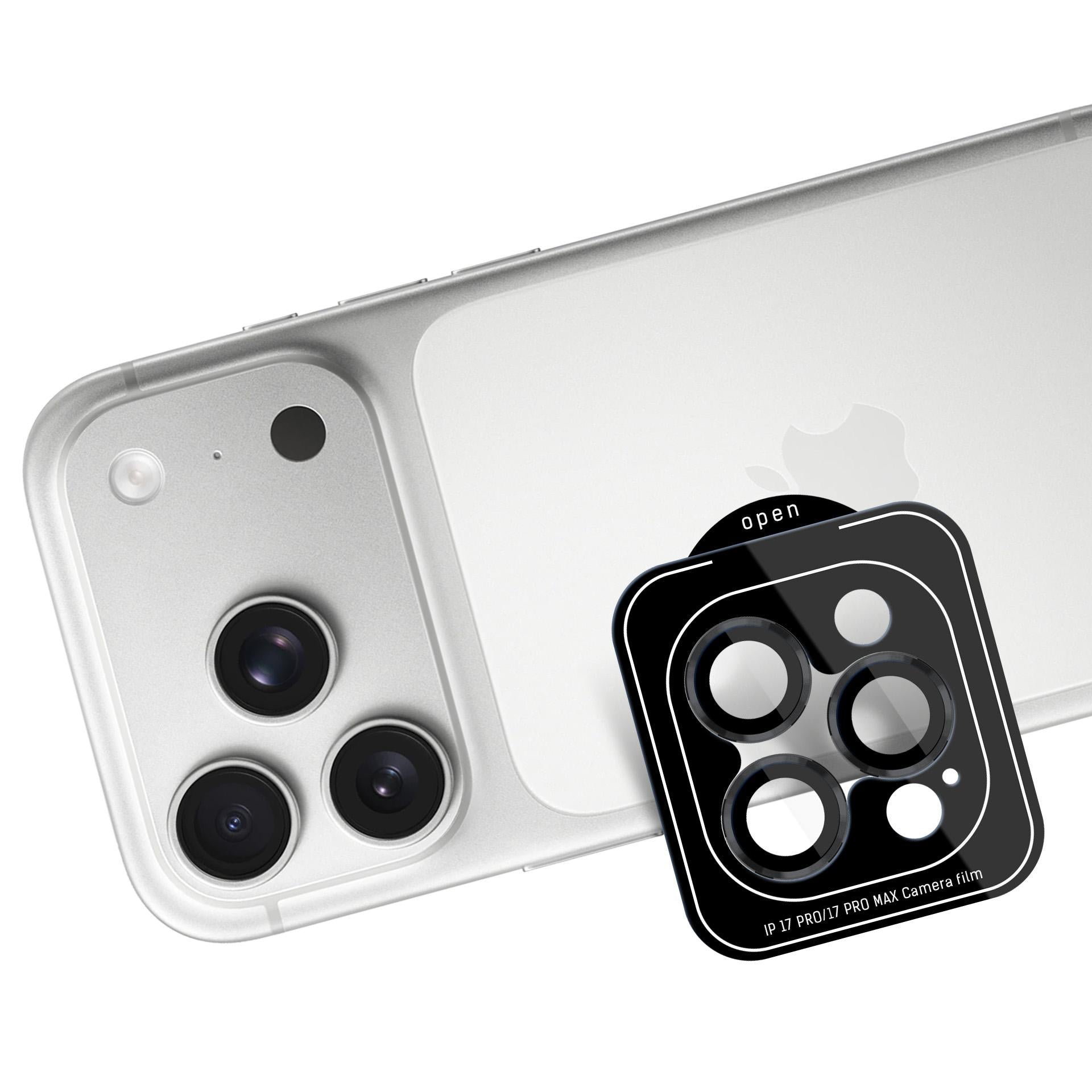 3mk Lens Protection Pro fotoaparato objektyvo stiklas, skirtas Apple iPhone 17 Pro /17 Pro Max – juodas