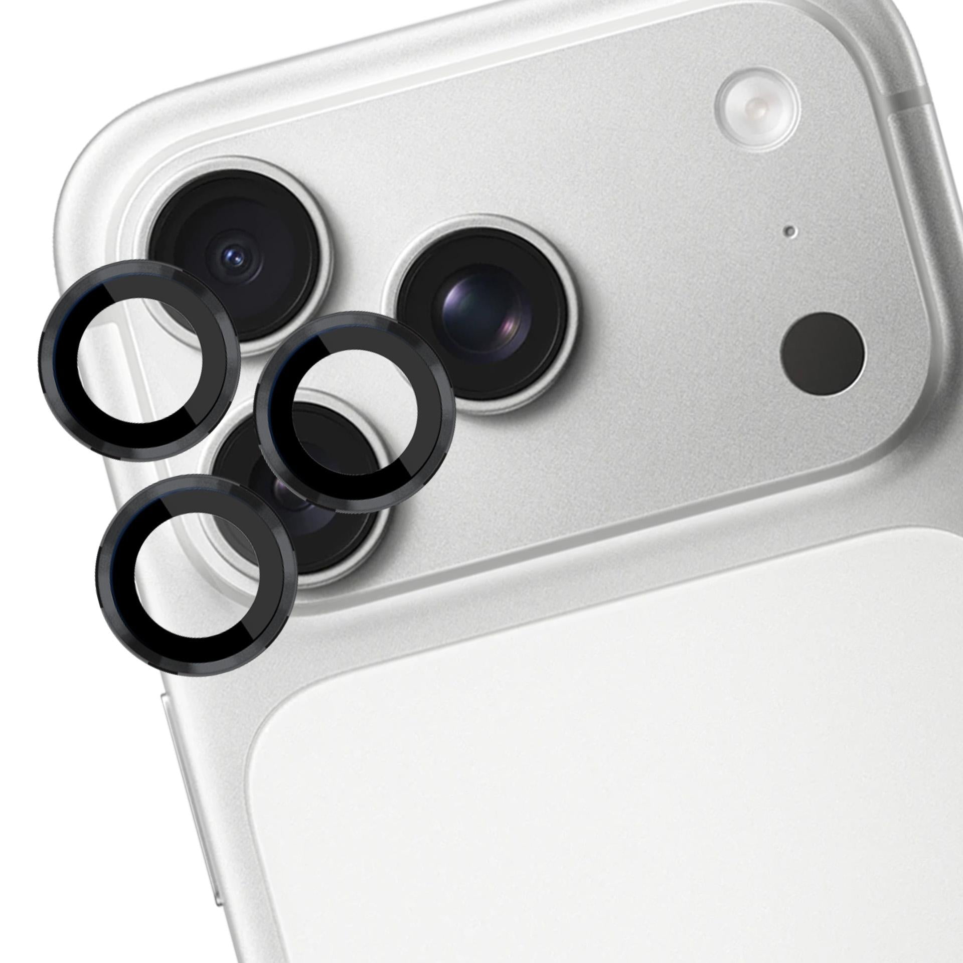 3mk Lens Protection Pro fotoaparato objektyvo stiklas, skirtas Apple iPhone 17 Pro /17 Pro Max – juodas