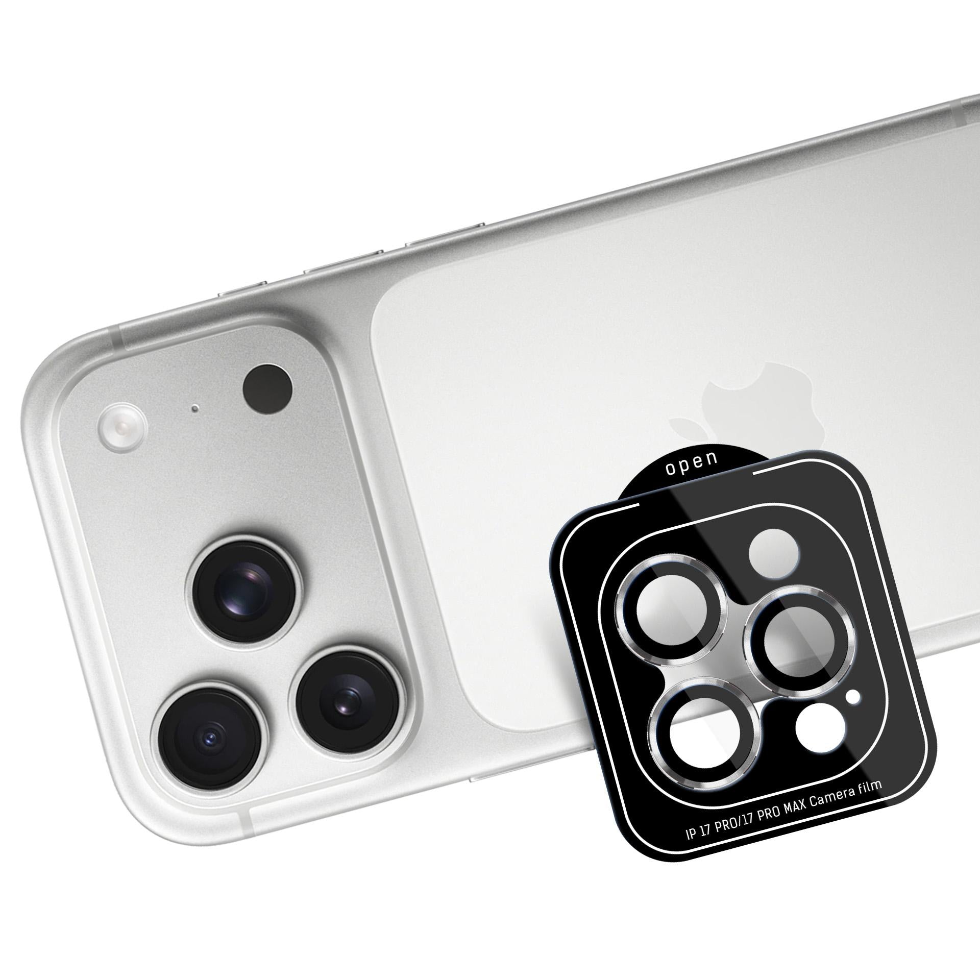 3mk Lens Protection Pro fotoaparato objektyvo stiklas, skirtas Apple iPhone 17 Pro /17 Pro Max – sidabrinis