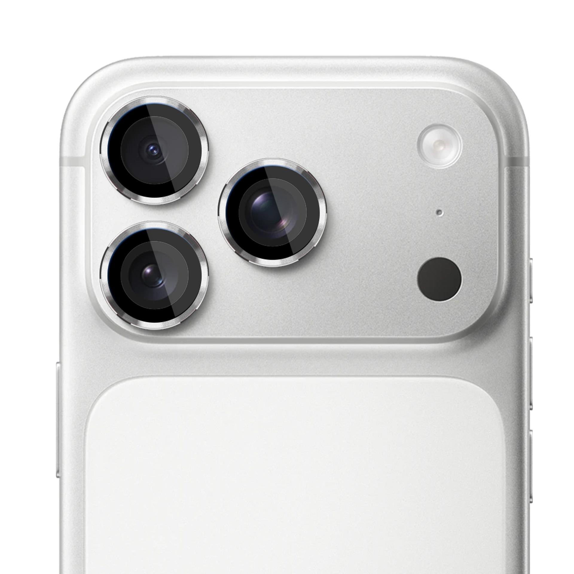 3mk Lens Protection Pro fotoaparato objektyvo stiklas, skirtas Apple iPhone 17 Pro /17 Pro Max – sidabrinis