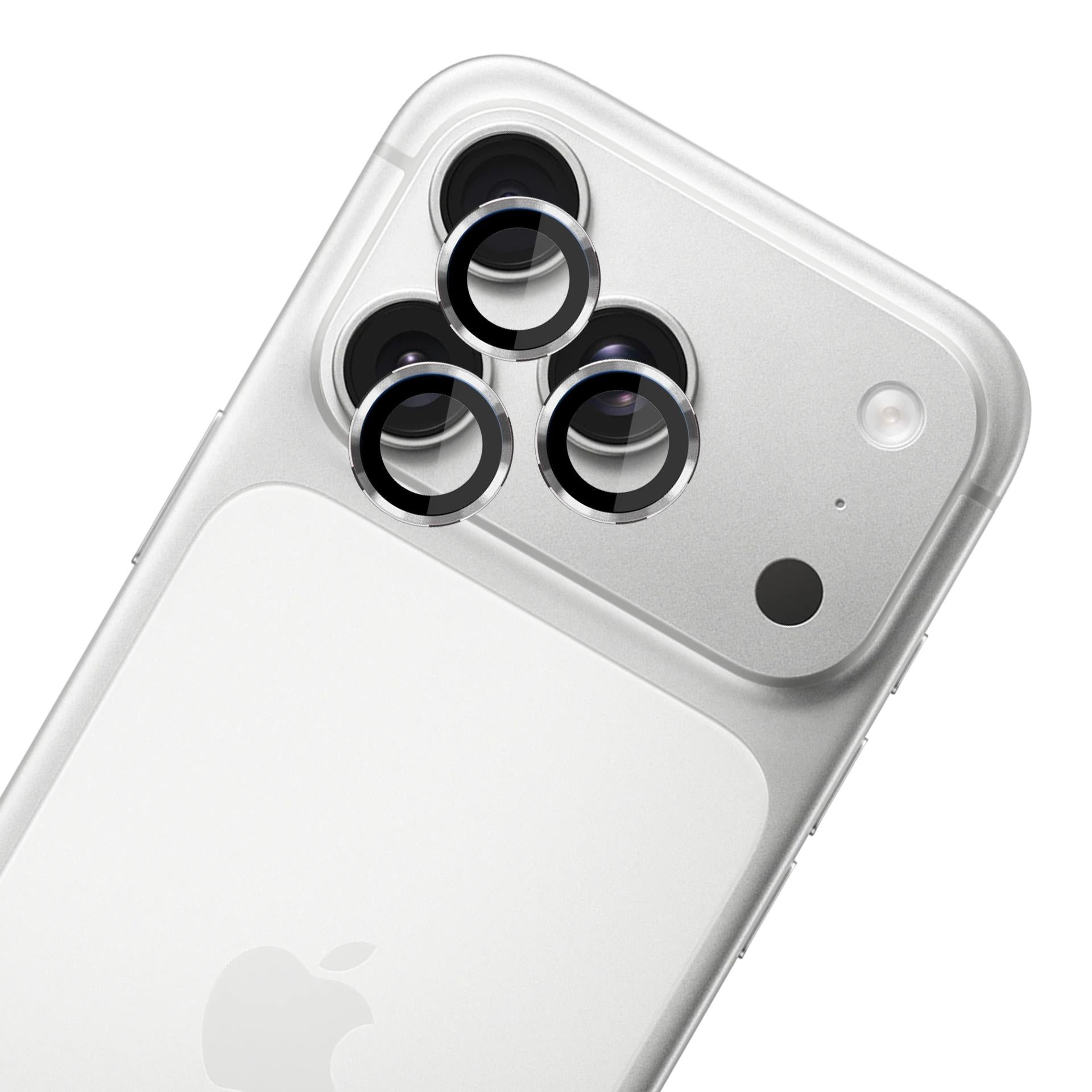 3mk Lens Protection Pro fotoaparato objektyvo stiklas, skirtas Apple iPhone 17 Pro /17 Pro Max – sidabrinis