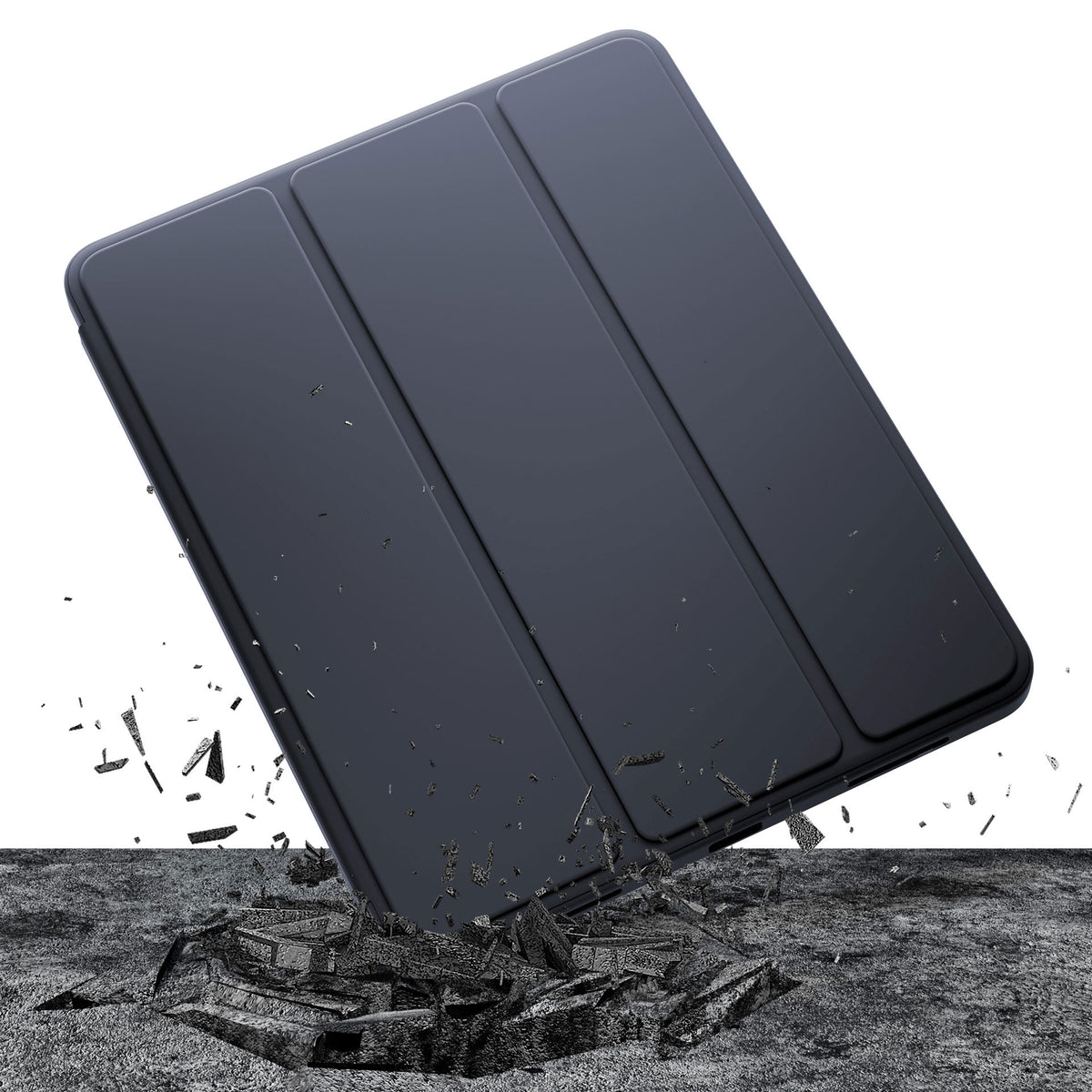 Minkštas planšetinio kompiuterio dėklas, skirtas Apple iPad Air 11 (M2/M3) – juodas -- iPad Air 11