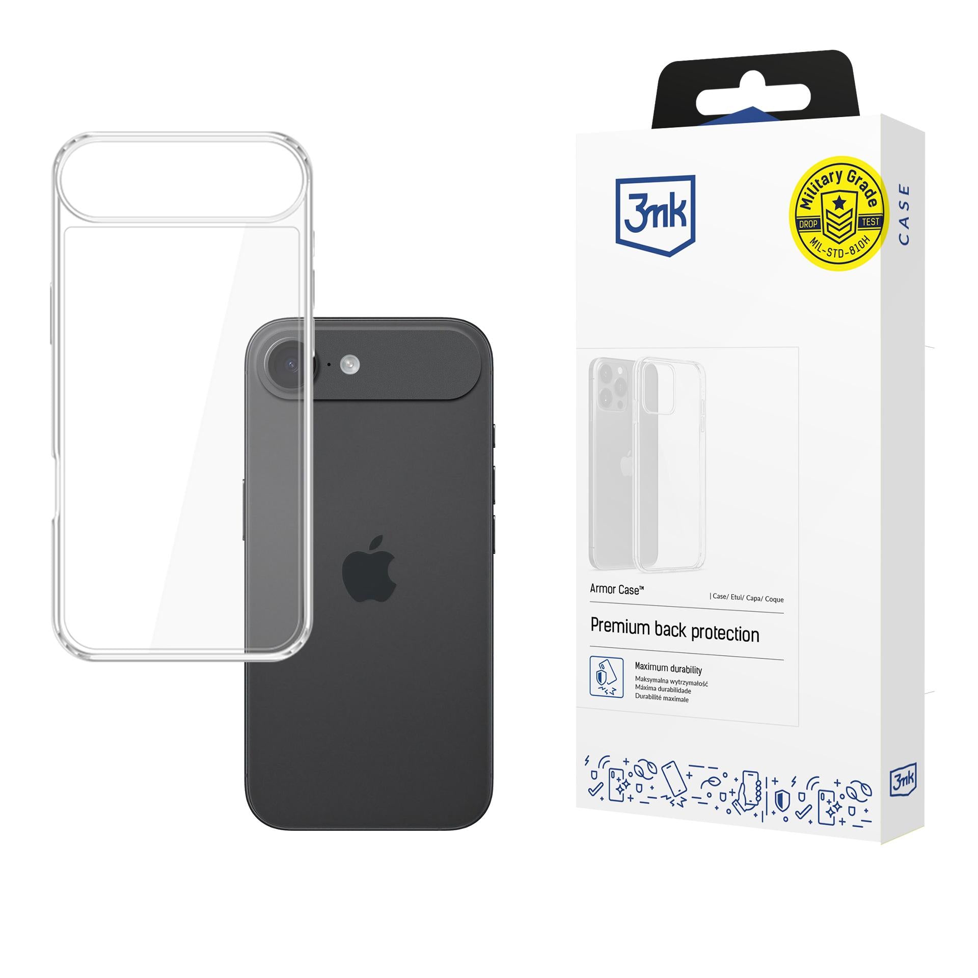3mk Armor Case skirtas Apple iPhone 17 Air - Skaidrus -- iPhone 17 Air