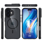 3mk Satin Armor MagCase, skirtas iPhone 17 – juodas