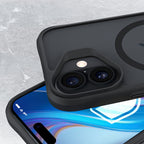 3mk Satin Armor MagCase, skirtas iPhone 17 – juodas
