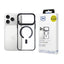 3mk Satin Armor MagCase, skirtas iPhone 17 Pro – permatomas juodas